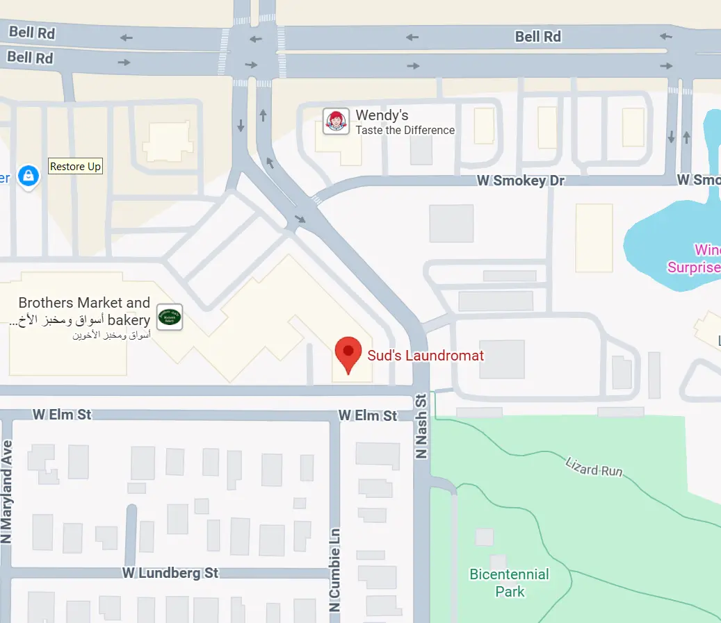 Map showing Surprise Location at 12751 W Bell Rd, Ste 101, Surprise, AZ 85378